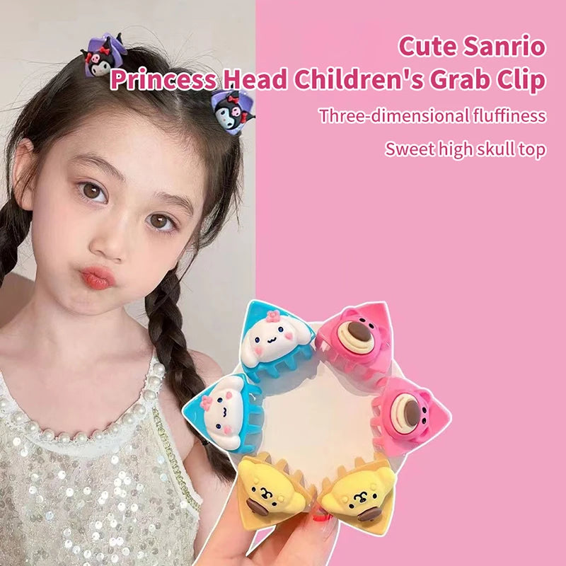 2Pcs Cartoon Anime Mini Cat Ear Hairpin Broken Hair Clip For Children Kawaii Hairpin Bangs Hair Clip Headwear Hair Accessories