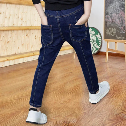 DIIMUU Kids Skinny Jeans Boys Denim Clothing Bottoms Casual Trousers Children Clothes Pants Infant Toddler Garments Jean