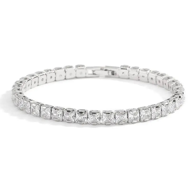 3mm 4mm D Color Moissanite Tennis Bracelet Full Diamond GRA 925 Sterling Silver Wedding Jewelry Bracelets For Women Man