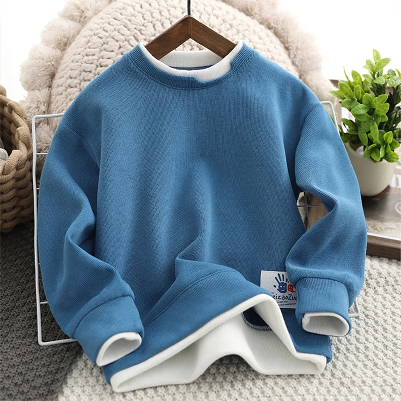 Boys Hoodies Sweatshirts Cotton Tops Outwear 2023 Fashion Spring Autumn Windproof Kids Teenagers Children's Clothing