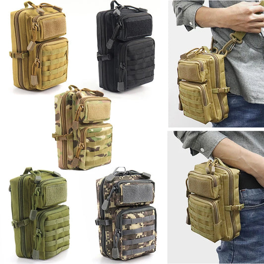 Multifunction Tactical Pouch Molle Hip Waist Bag Wallet Purse Phone Holder Bags Camping Hiking Hunting Fanny Pack