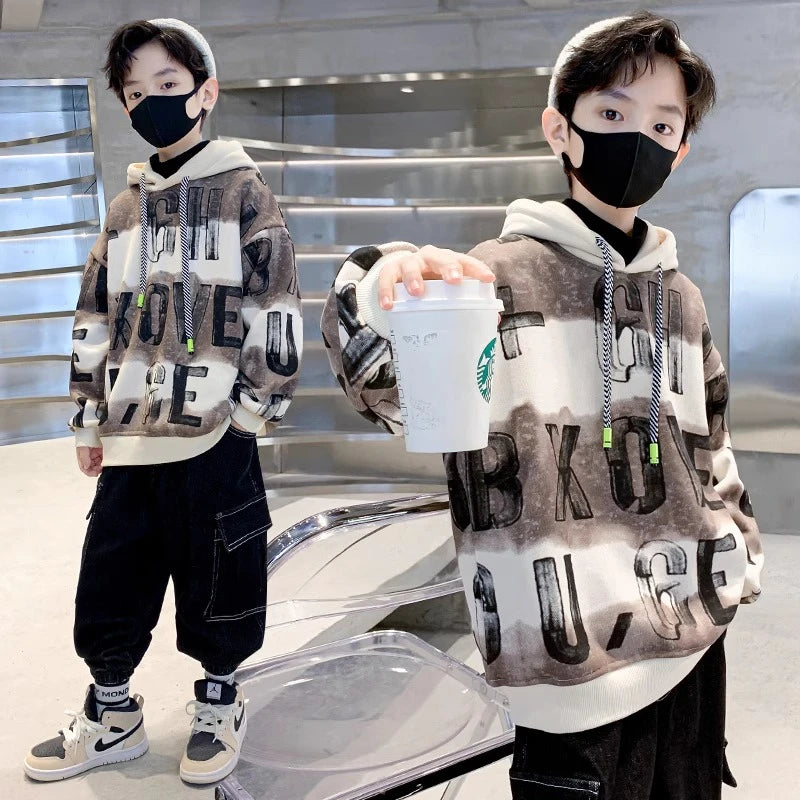 Hip Hop Casual Long Sleeve Jackets Children's Clothes