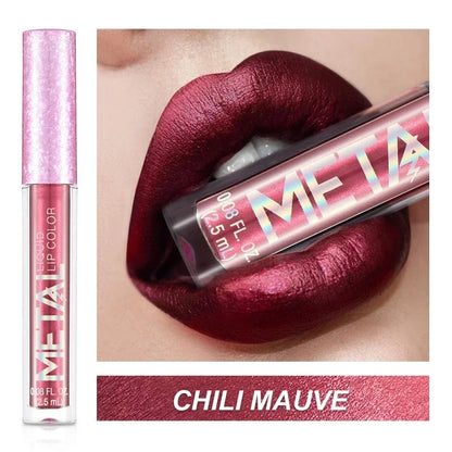 Matte Liquid Lipstick Waterproof Long Lasting 24 Hours Non-Stick Cup Shimmer Glitter Lip Gloss Women Lip Tint Makeup Cosmetics