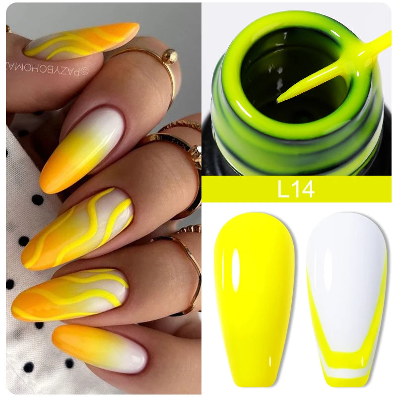 LILYCUTE 5ML Reflective Glitter Liner Gel Polish Nail Art