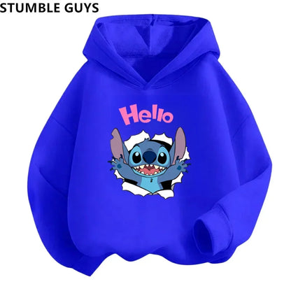 Stitch Hoodie Set Baby Long Sleeve Sweatshirt