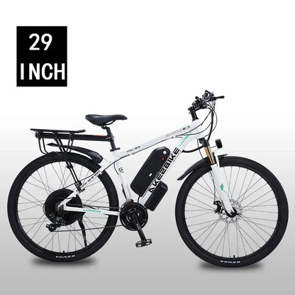 Ebike AKEZ 1000W CityElectricBike Detachable 13Ah Battery Electric Bike 60 Mile Range Dual Disc Brake Alloy Electric Bike