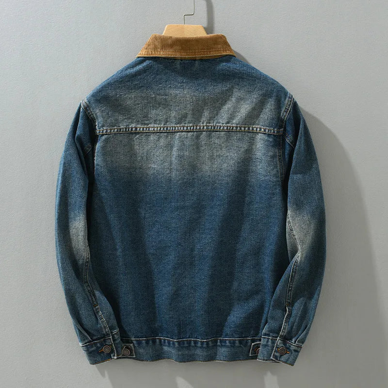 Patchwork Denim Jackets for Men