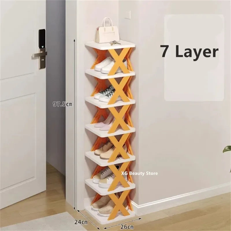 New Shoes Racks Storage Organizer Detachable Shoe Racks Saves Family Household Rack Multi Layer Simple Shoes Shelf Color Cabinet