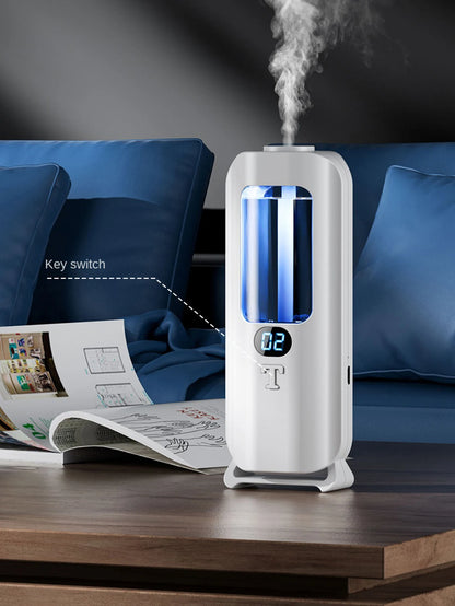 Automatic Aromatherapy Machine And Air Humidifier With Digital Display And Colored Lights -Machine Office Home, And Bathroom