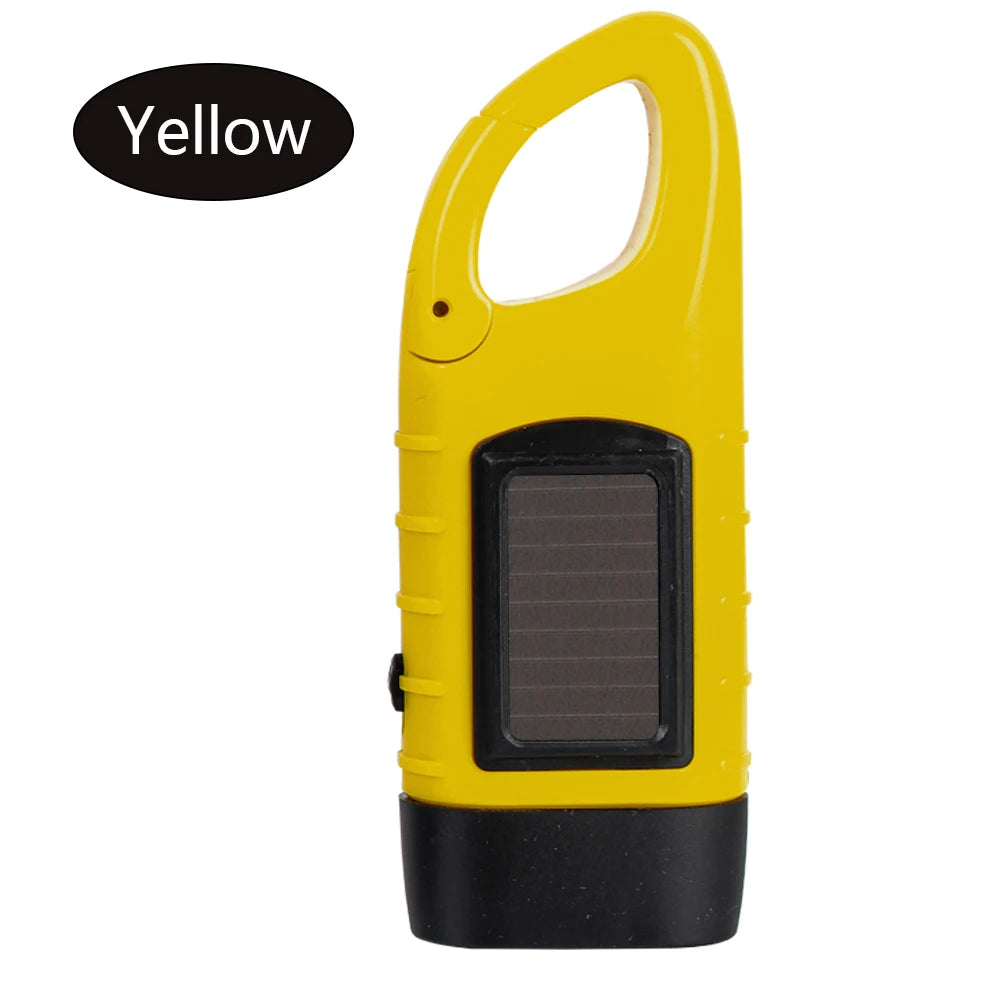 Tent Light Solar Power Torch Lantern Hand Crank Dynamo LED Flashlight Portable for Outdoor Camping Mountaineering