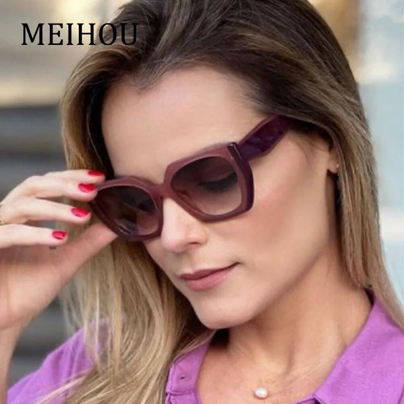 Fashion Elegant Cat Eye Sunglasses For Women New Vintage Style Black White Sun Glasses Female Gradient Shades Gafas De Sol