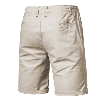 100% Cotton Solid Casual Shorts