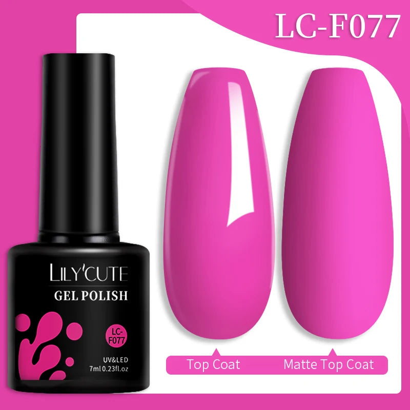 7ML Pink Glitter Quick Extension Gel Nail Polish