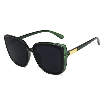 Square-framed Big Face European And American Trend Sunglasses Female Retro New Net Red With The Same Glasses Sunglasses