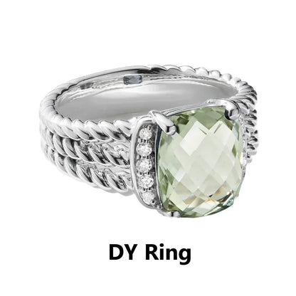 Hot 2024 Fashion Women's Jewelry Finish DYs92 Silver Ring Is The Best Choice for Party Gifts