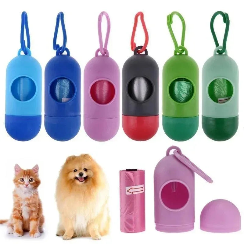 Dog Poop Bag Pet Waste Dispenser Garbage Carrier Hangingable Portable Holder Poo Bags Dispensers Pet Cleaning Supplies