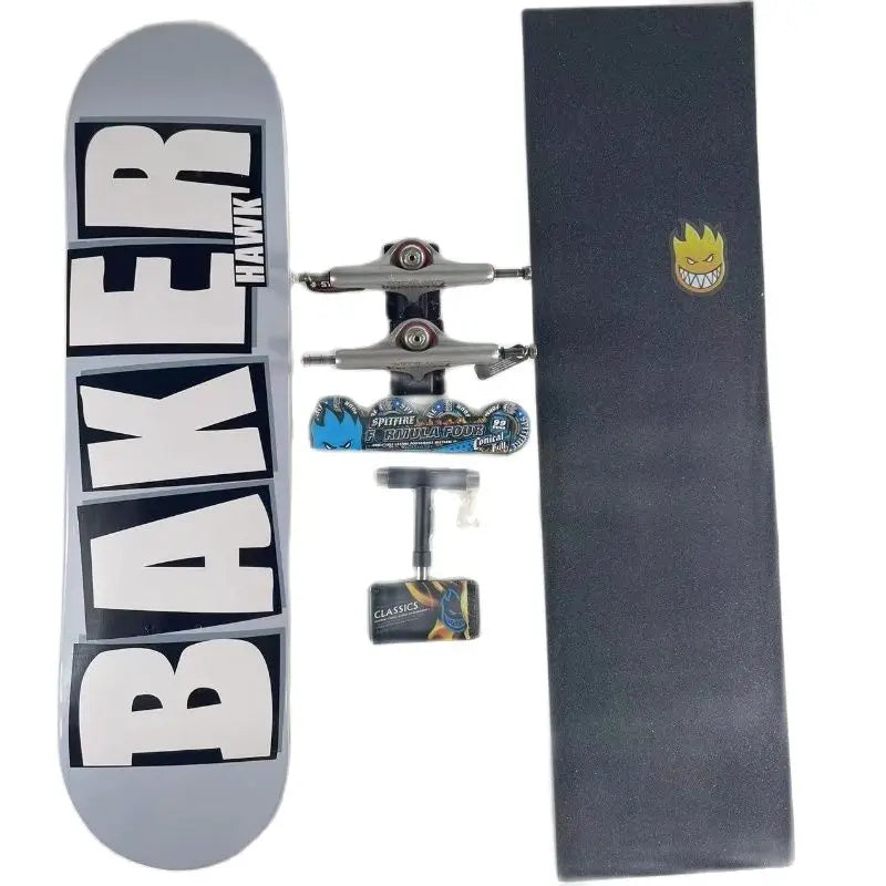 Baker Board Skating  Professional Complete Skateboard 7-ply  Canada  Maple More Color 7.75/8.0/8.25/8.5 Inch Double Rocket