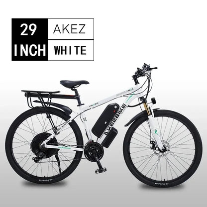 Ebike AKEZ 1000W CityElectricBike Detachable 13Ah Battery Electric Bike 60 Mile Range Dual Disc Brake Alloy Electric Bike