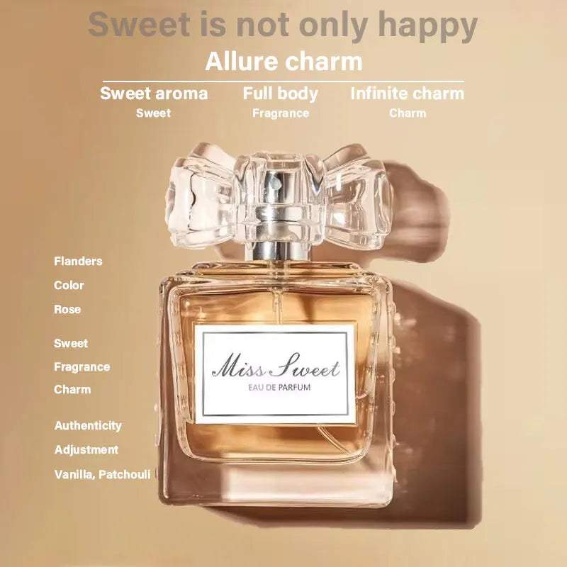 Miss Sweetheart Women's Perfume pheromone 50ml Lingers On 24-48 Hours Light Floral Notes Originales Daily Dating