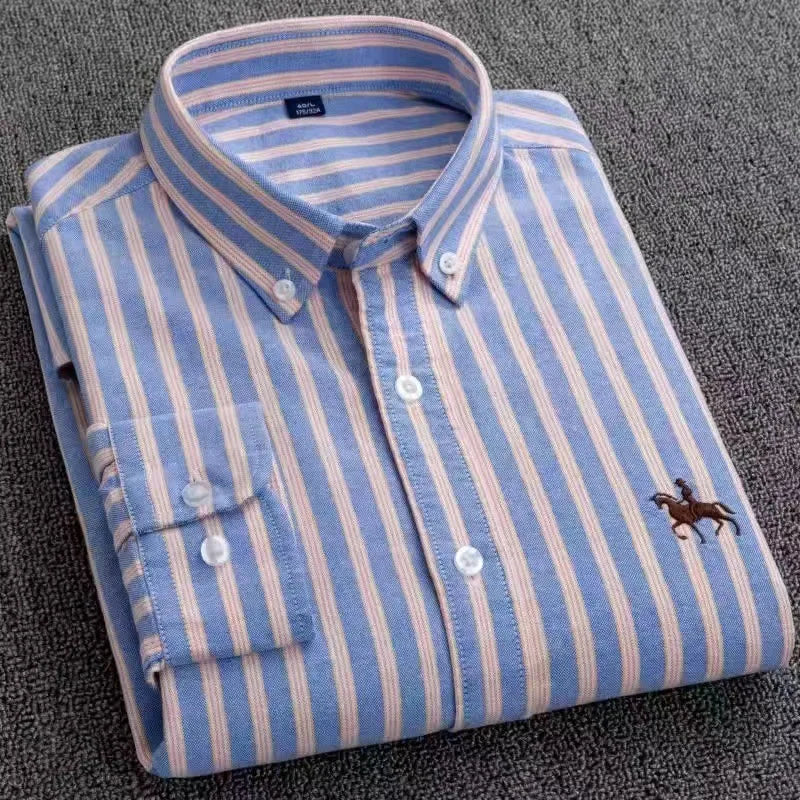 100% Cotton Oxford Men's Shirt Long Sleeve