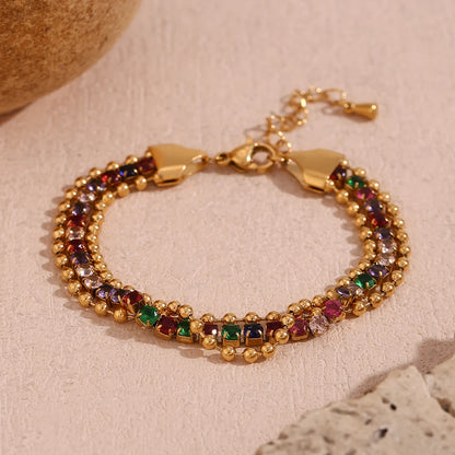 E.B.belle Three Layer Bead Bracelet