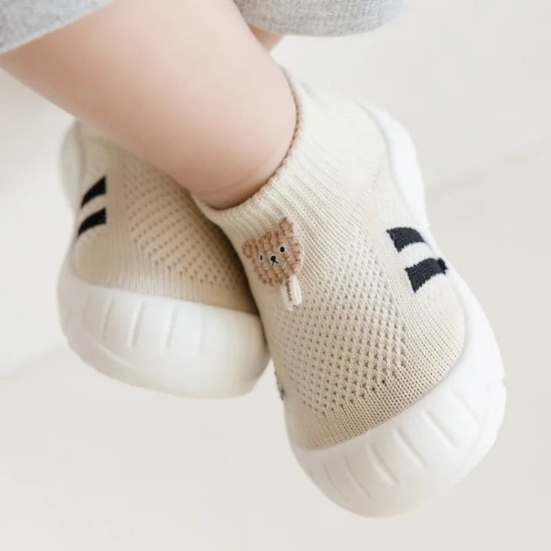 Shock-absorbing Elasticity New Toddler Shoes Fashionable Spring and Autumn Fashionable  Baby Socks Shoes Suitable for Babies