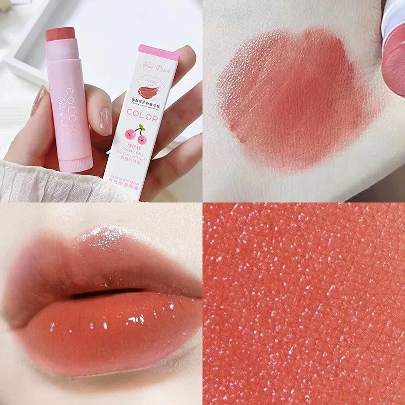 Moisturize Lip Balm Lipstick Hydrate Cute Girl Plump Lip Water Light Lip Glaze Makeup Korean Lipstick Cosmetic 3 Colors Beauty