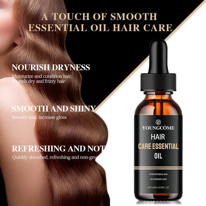 Hair Care Essential Oil For Damaged Hair Repairing,Promote Hair Shine and Nourishes Hair Healthy with Natural Rosemary Essence