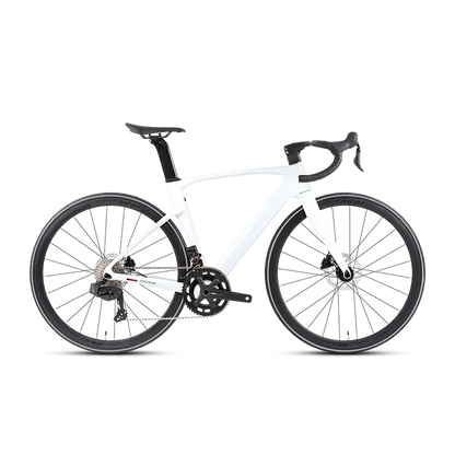 TWITTER CYCLONE Carbon Fiber Road Bicycle Racing Bike WheelTop EDS Electric Groupset R7120 Hydraulic Disc Brake 24 Speed Cycling