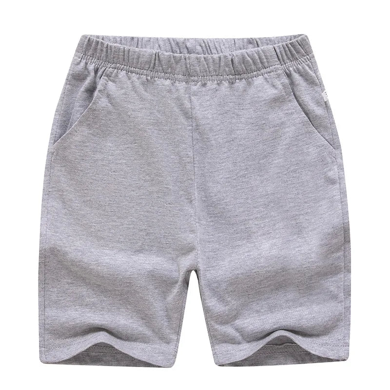 Big Kids Shorts Wholesale 8-15 Years Old Children's Casual Short Classic Three-color Black White Gray Student Boys Sweatpants