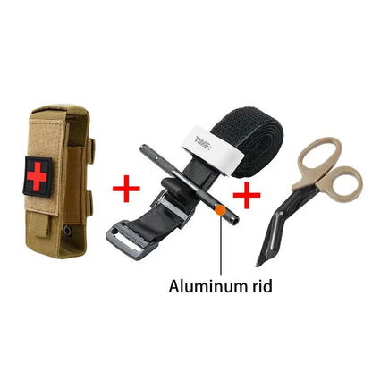 First Aid Kit Tourniquet Molle Survival Set Pouch Nursing Holder Scissors Bag Outdoor Equipment spinning