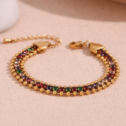 E.B.belle Three Layer Bead Bracelet