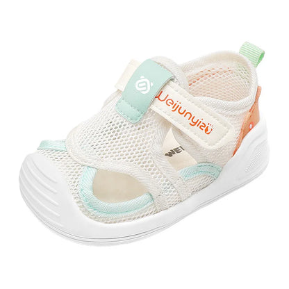 Baby Sneakers Girls Boys Lightweight Breathable Mesh First Walkers Shoes Kids Non-Slip Sandals 1-3 Year