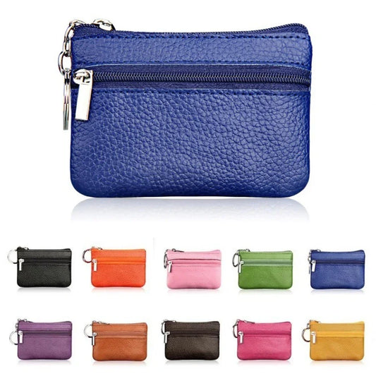 2024 New Women Genuine Leather Coin Purse Female Wallets Women Zipper Coin Purses Children Storage Pocket Bags Pouch #C