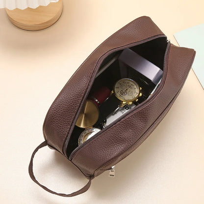 Travel Cosmetic Bags Pu Leather Large Capacity