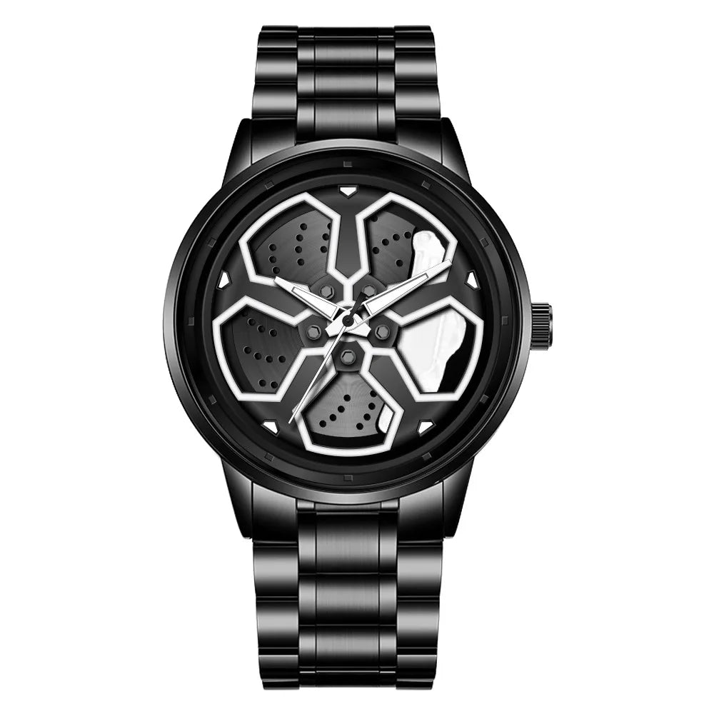 Rotation Men Watches 2024 Top Brand Luxury Wheel Design Style Men Watches For Male Clock Dropshipping relogio masculino Watches