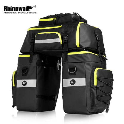 Rhinowalk Bicycle Pannier Multi-functional Waterproof Backpack Bag Bike Trunk Bag Cycling Saddle transport bag Backshelf Pack