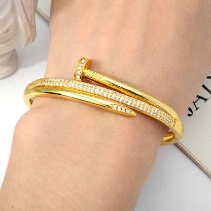 Fashion  Zircon Bracelet 18K Gold Plated Snake