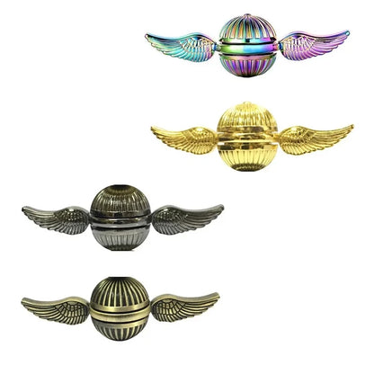 Fidget Spinner Toys Golden Snitch Metal Anti Stress Hand Spinner Toys Spinning Gyro Finger Rotation Gyroscope Toy for Kids Adult