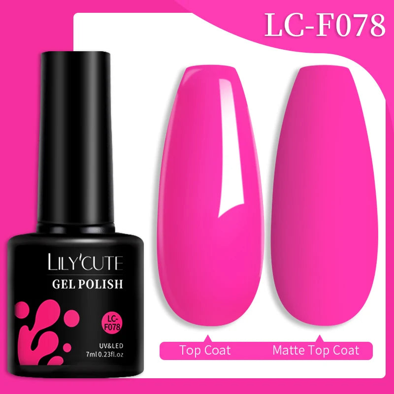 7ML Pink Glitter Quick Extension Gel Nail Polish