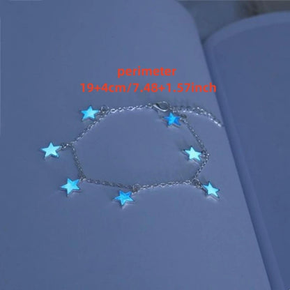 Women's luminous ankle chains