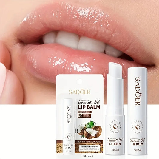 Coconut Lip Balm - Lasting Nourishment and Moisture for Men and Women - Daily Care Lip Balm