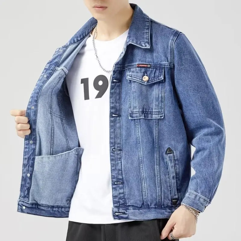 Casual Cotton Denim Jeans Coat