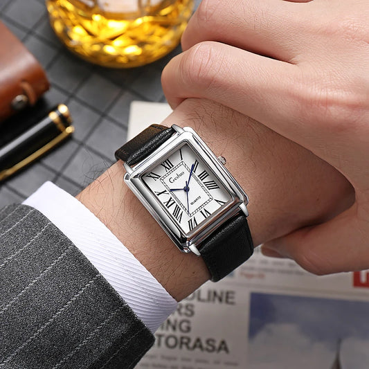 Fashion Men's Quartz Wristwatch Leather Strap Watch