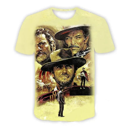 Summer Vintage Men T-shirt The Good The Bad And The Ugly