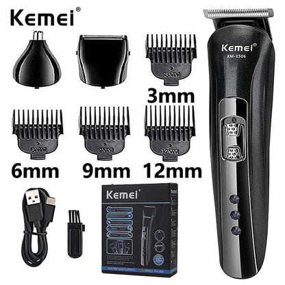 KM-1506 3 in 1 Electric Shaver USB Charging