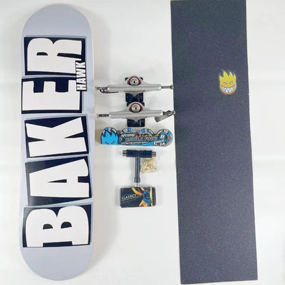 Baker Board Skating  Professional Complete Skateboard 7-ply  Canada  Maple More Color 7.75/8.0/8.25/8.5 Inch Double Rocket