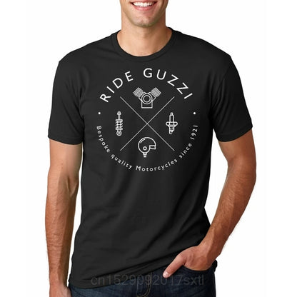 Fashion Cool Men T shirt men Funny tshirt Moto Guzzi Mechanic Logo - dark Customized Printed T-Shirt