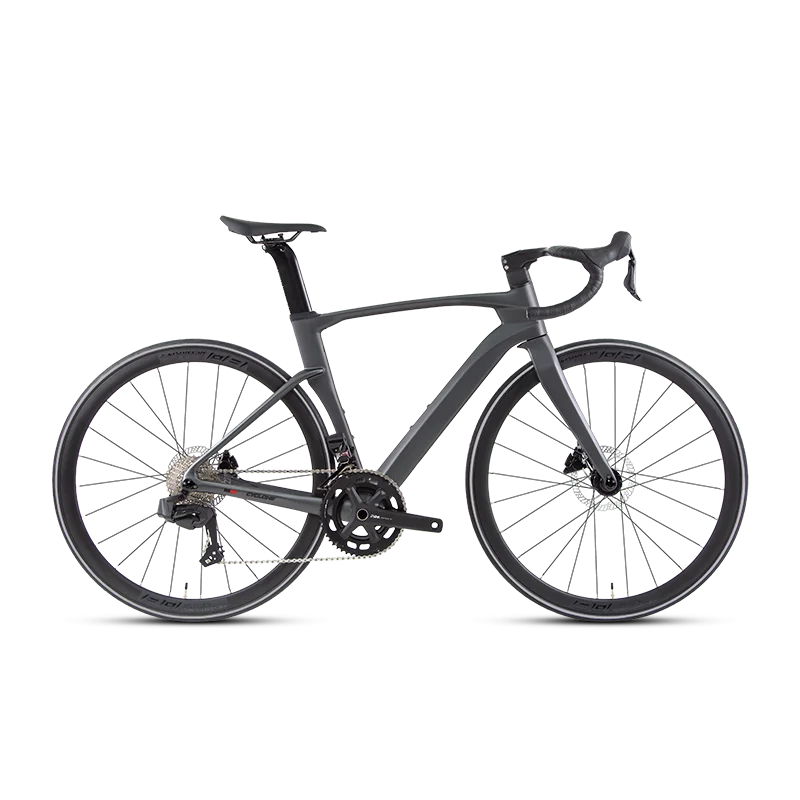 TWITTER CYCLONE Carbon Fiber Road Bicycle Racing Bike WheelTop EDS Electric Groupset R7120 Hydraulic Disc Brake 24 Speed Cycling