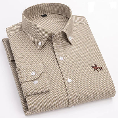 100% Cotton Oxford Men's Shirt Long Sleeve